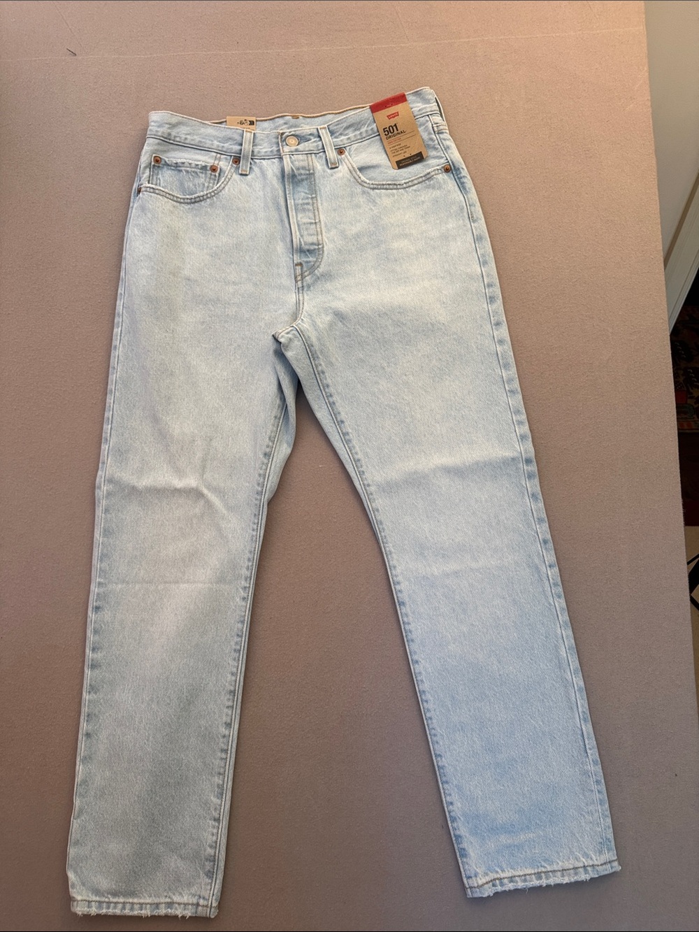 Levi’s 501 Original Fit Jeans Light Wash NWT 30x30
